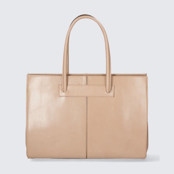 Italian Artisan Womens Luxury Tote Handbag In Genuine Cowhide Leather Made In It - Picture 14 of 16